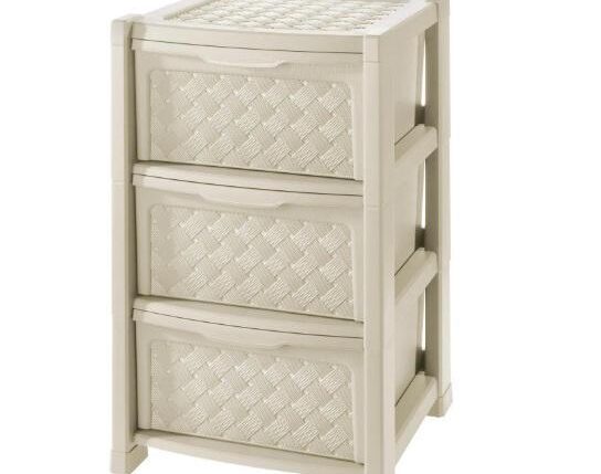 CASSETTIERA ARIANNA 3 ASSETTI BEIGE