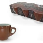 SET 6 TAZZE CAFFE' "CARIBE" MARRONE ART.526129