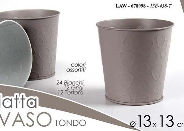 VASO DI LATTA CUORE RIL ASS 13*10*13 $ ART.678998