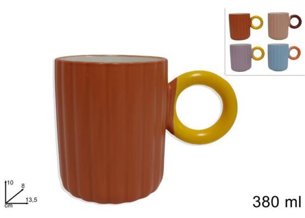 TAZZONE PORCELLANA 380ML 4 COL. (F.051) BRJD263