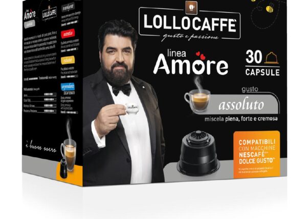 LOLLO CAFFE' CAPS LINEA AMORE ASSOLUTO COMP.NESCAFE' DOLCE GUSTO 30PZ