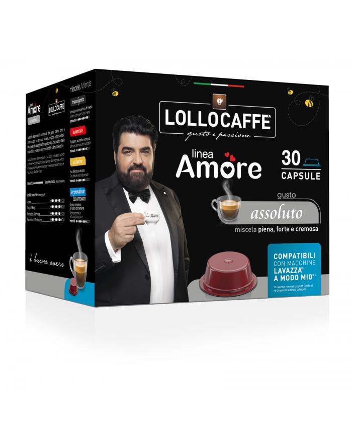 LOLLO CAFFE' CAPS LINEA AMORE ASSOLUTO COMP.LAVAZZA A MODO MIO 30PZ LOLLO CAFFE' CAPS LINEA AMORE ASSOLUTO COMP.LAVAZZA A MODO MIO 30PZ