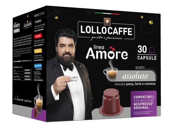 LOLLO CAFFE' CAPS LINEA AMORE ASSOLUTO COMP.NESPRESSO ORIGINAL 30PZ