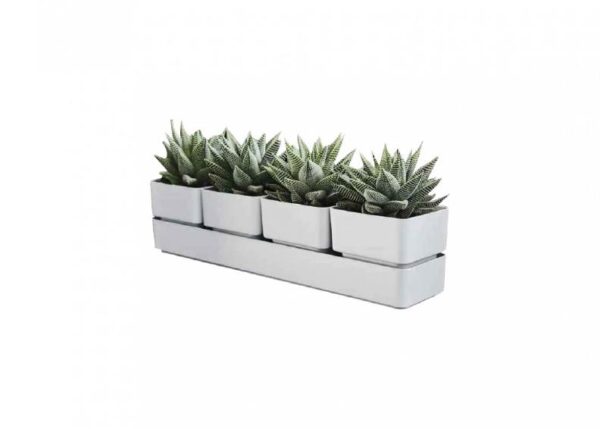 VASO SIERRA 38CM BIANCO