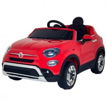 AUTO ELETTRICA FIAT 500X ROSSO PASSION R/C 12V, 2 MOTORI, ING.MP3, LED CLB.ART.CLB02320010-N