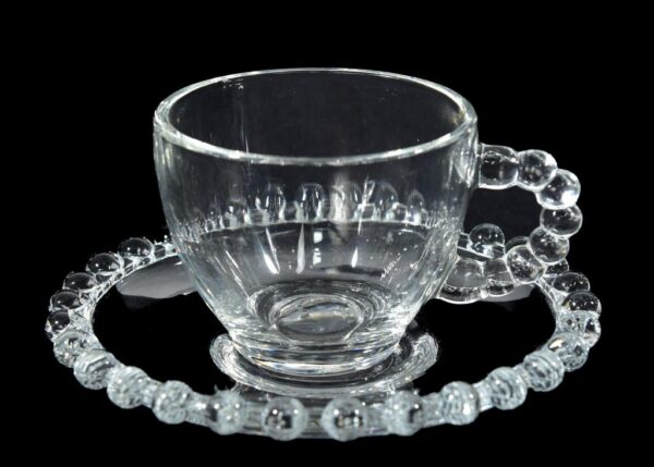 TAZZINE THE C/PIATTO CROWN SET/6 TRASPARENTI (ML 220) ART.52363 -