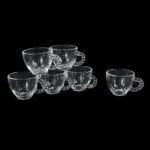 TAZZINE CAFFE CROWN TRASPARENTI SET 6 (ML 110) ART.52394 -