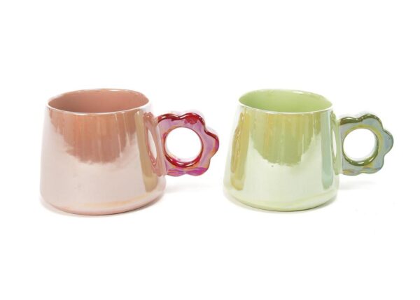 TAZZA IN CERAMICA 400ML 15X11XH.9CM COLORI ASS. ART.59225 -