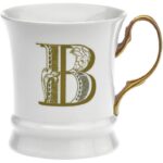 TAZZINA MOKA GOLD LETTERA B