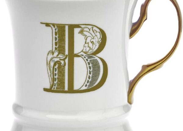 TAZZINA MOKA GOLD LETTERA B