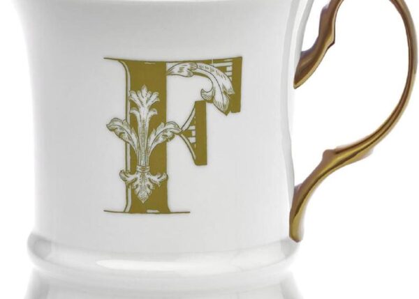 TAZZINA MOKA GOLD LETTERA F