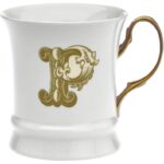 TAZZINA MOKA GOLD LETTERA P