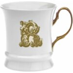 TAZZINA MOKA GOLD LETTERA R