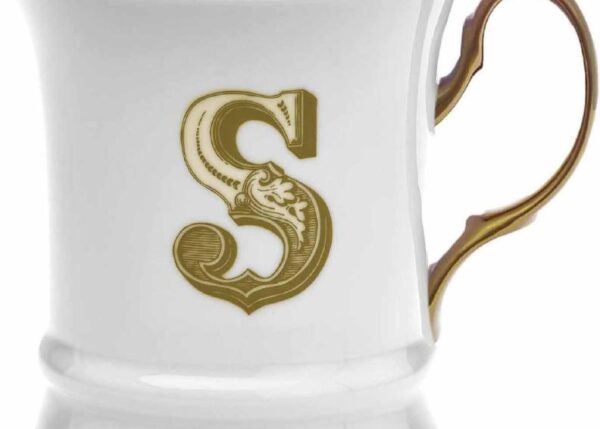 TAZZINA MOKA GOLD LETTERA S