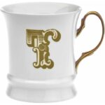 TAZZINA MOKA GOLD LETTERA T