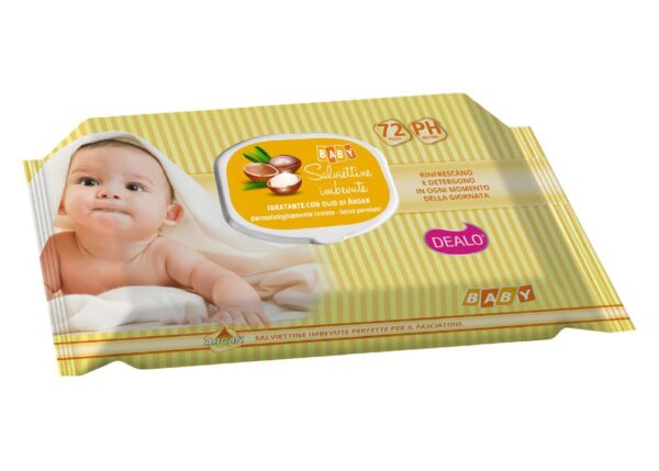 DEALO SALVIETTINE BABY ARGAN 72PZ ART.12102