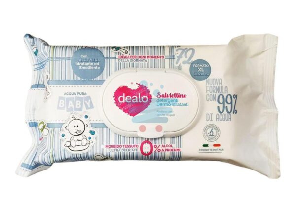 DEALO SALVIETTINE BABY ACQUA 72PZ