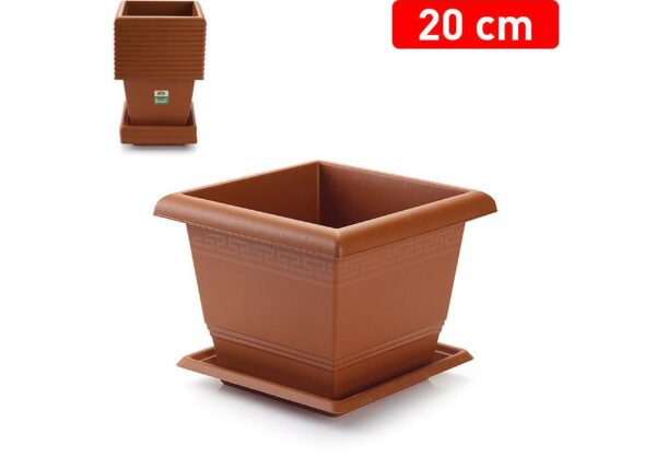 PF VASO+SOTTOVASO TERR. 20 CM