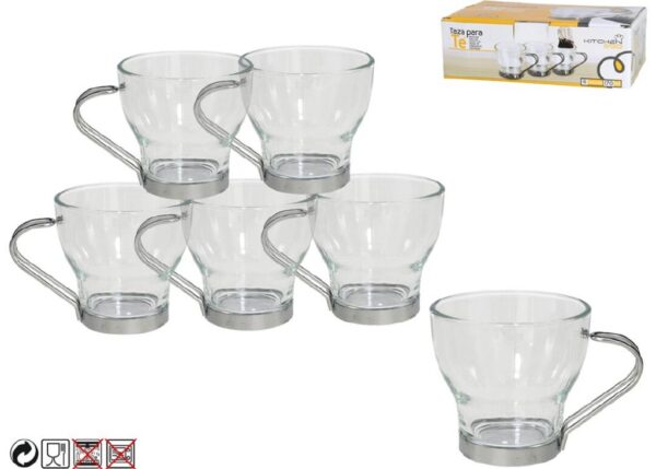 TAZZA DA TE' X6 VETRO 170 ML L2506/BH6A