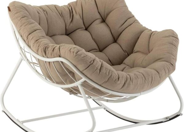 POLTRONA A DONDOLO 159872B PAOPAO BIANCO