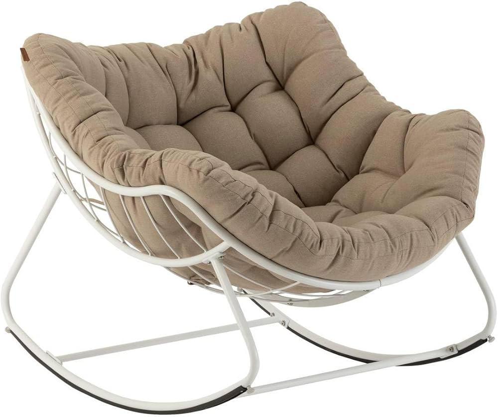 POLTRONA A DONDOLO 159872B PAOPAO BIANCO POLTRONA A DONDOLO 159872B PAOPAO BIANCO