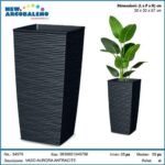 VASO AURORA QUADRO 30X30X57 ANTHRACITE ART.34979