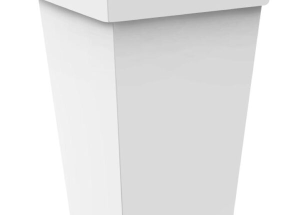 VASO MELROSE QUADRO ALTO BIANCO 40X40X50CM.ART.VS00407