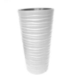 VASO BORA ALTO ROTONDO 40X75H BIANCO ART.BW75