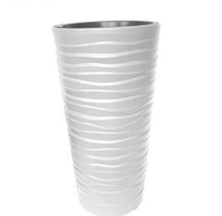 VASO BORA ALTO ROTONDO 40X75H BIANCO ART.BW75