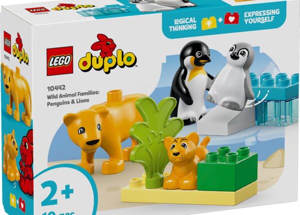 LEGO DUPLO FAMIGLIE DI ANIMALI: PINGUINI E LEONI 10442
