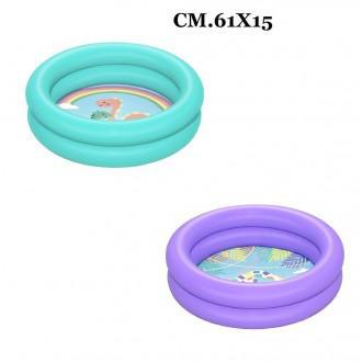 MINI PISCINA 2ANELLI 61X15CM 2ASS. ART.0230051061 MINI PISCINA 2ANELLI 61X15CM 2ASS. ART.0230051061