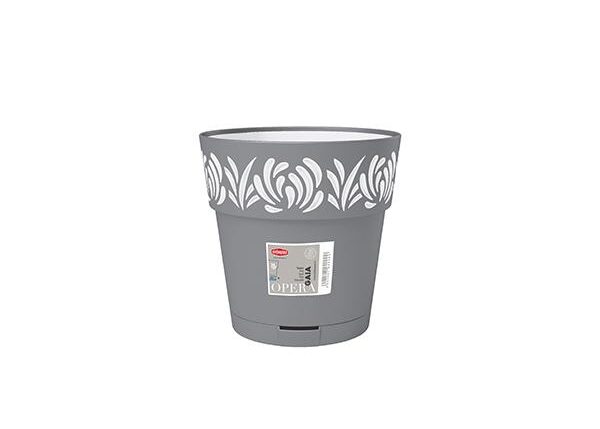 VASO GAIA D15CM GRIGIO/BIANCO