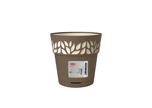 VASO CLOE D15CM TORTORA/VANILLA