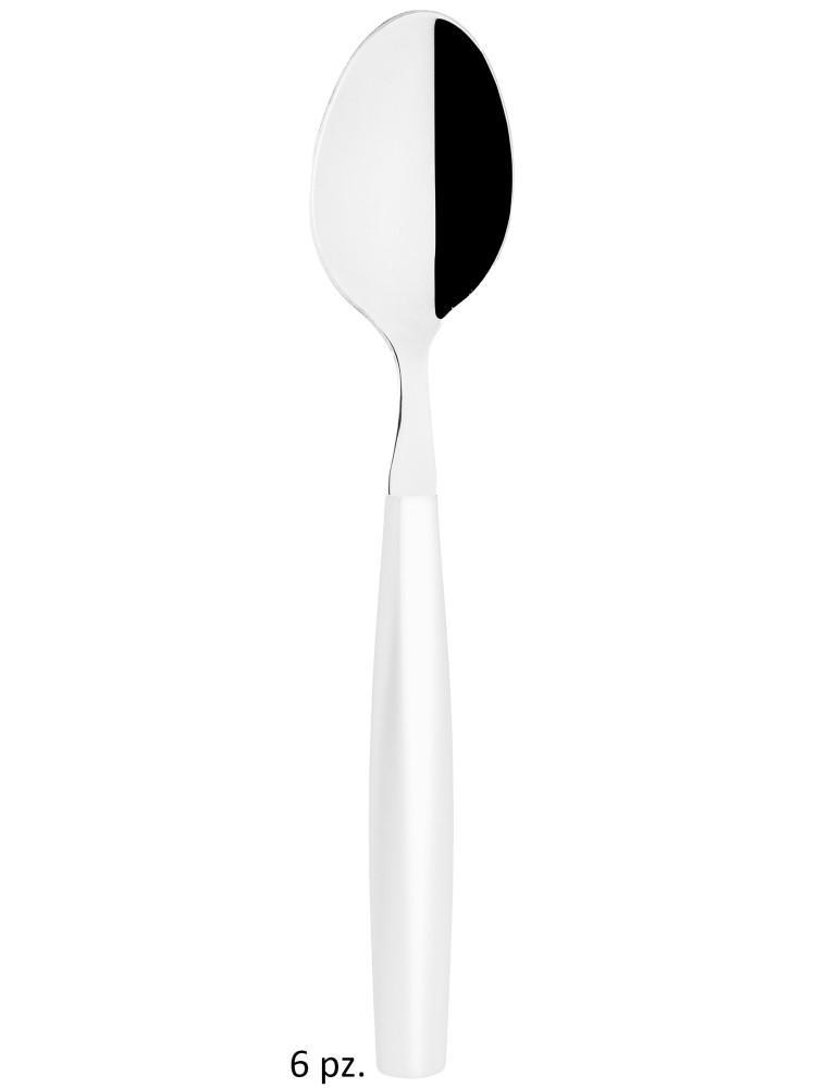 CUCCHIAI TAV. BIANCO EXAGONA 6 PZ. CUCCHIAI TAV. BIANCO EXAGONA 6 PZ.