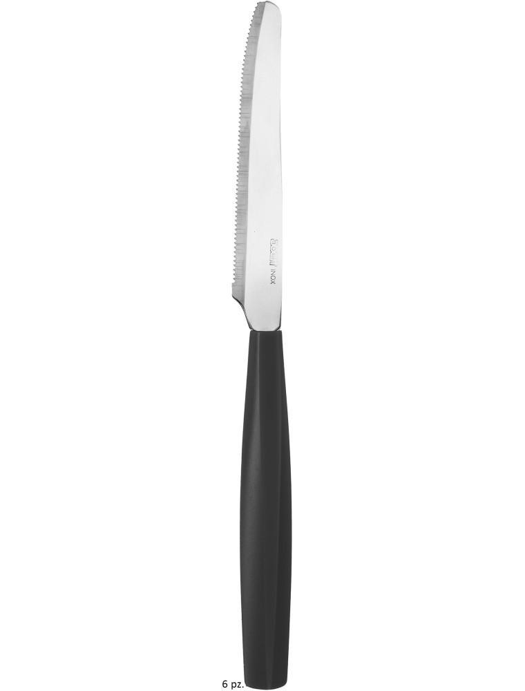 EXAGONA COLTELLI TAVOLA NERO 6 PZ. EXAGONA COLTELLI TAVOLA NERO 6 PZ.
