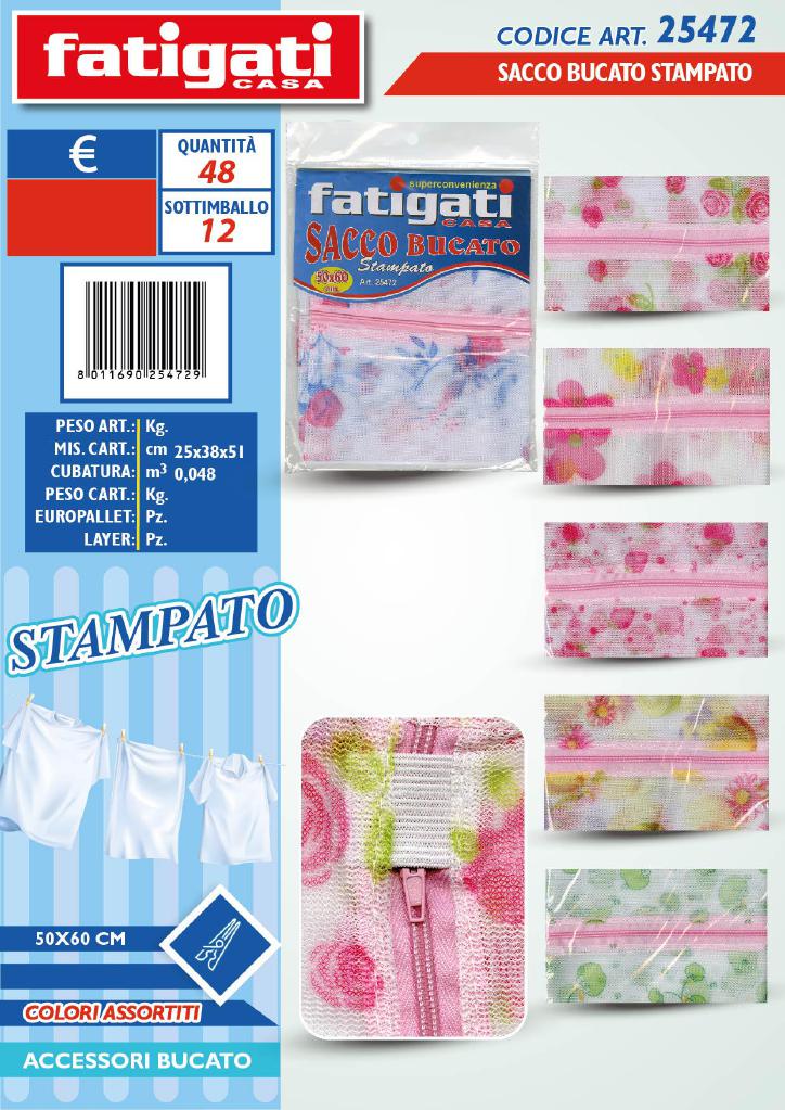 FATIGATI SACCO BUCATO STAMPATO 50X60CM FATIGATI SACCO BUCATO STAMPATO 50X60CM