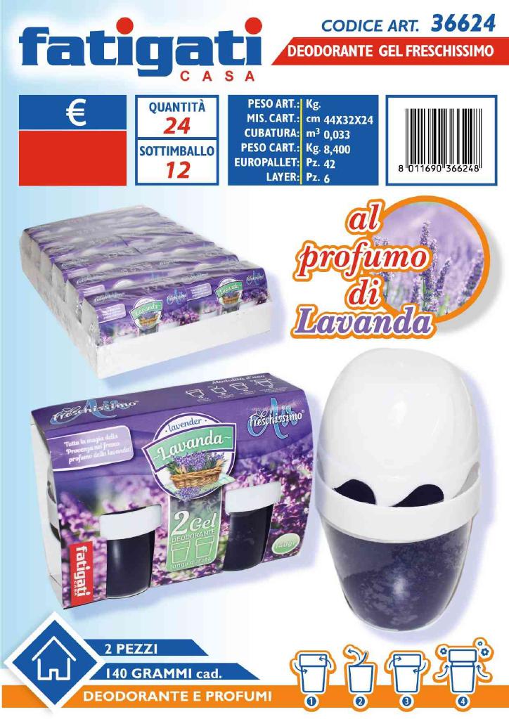 FATIGATI DEODORANTE GEL 140GR 2PZ LAVANDA FRESCHISSIMO ART.36624 FATIGATI DEODORANTE GEL 140GR 2PZ LAVANDA FRESCHISSIMO ART.36624