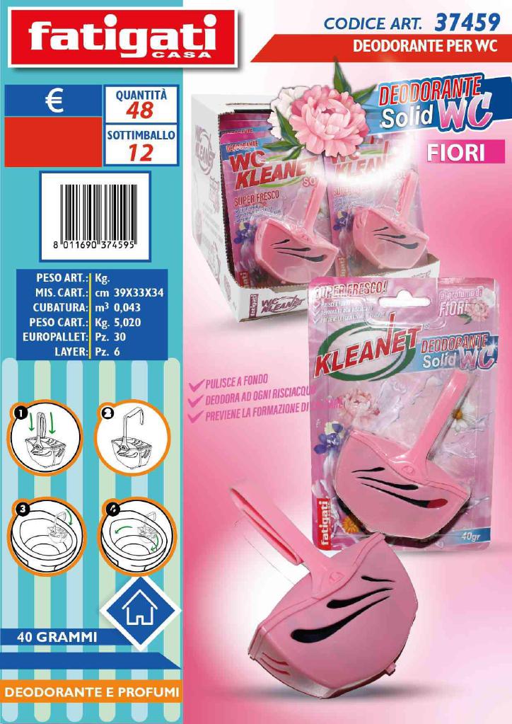 FATIGATI DEODORANTE WC.40GR.FIORE KLEANET FATIGATI DEODORANTE WC.40GR.FIORE KLEANET