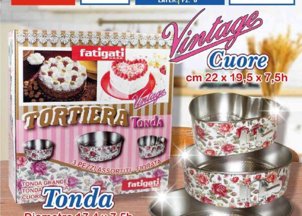 FATIGATI TORTIERA TONDA ASS.C/F MOV FIORATA
