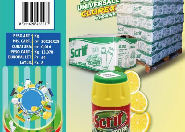 FATIGATI SCRIF POLVERE LIMONE 500GR