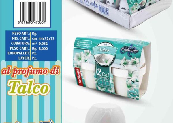 FATIGATI DEODORANTE GEL 140GR 2PZ TALCO FRES
