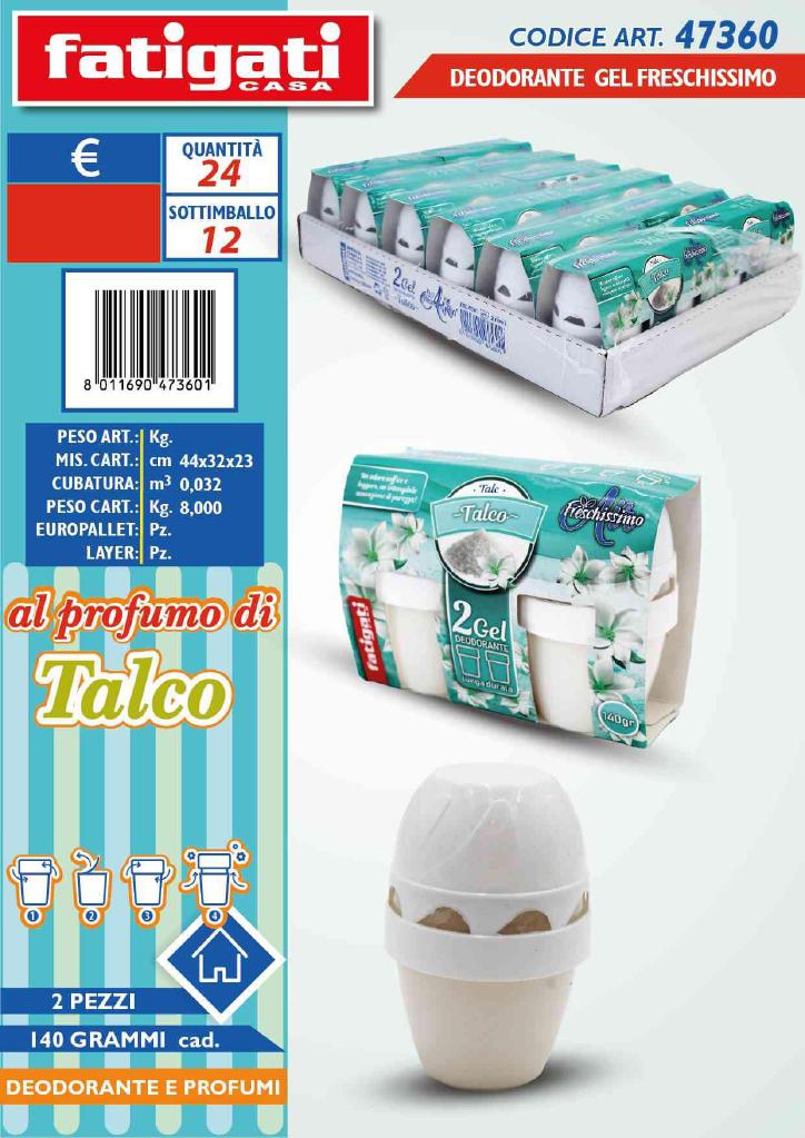 FATIGATI DEODORANTE GEL 140GR 2PZ TALCO FRES FATIGATI DEODORANTE GEL 140GR 2PZ TALCO FRES