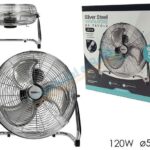 VENTILATORE CROM."SILVER STEEL" 120W 51CM ART.586125