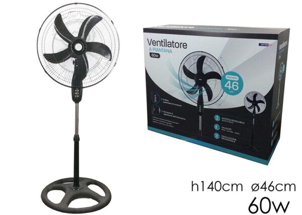 VENTILATORE 140CM 5 PALE 60W 50CM ART.586132