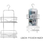 MENSOLA RETT. 2 RIPIANI CROMATO ART.684307