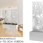 FIORIERA RETT. 70X31.5XH180CM BIANCO ART.786903