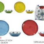 PIATTI SET 8 PZ MELAMINA MIX ART.758605