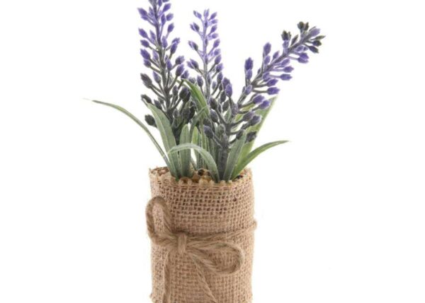 VASO CON LAVANDA XDEC A3C DIAM9XH25 ART.86327