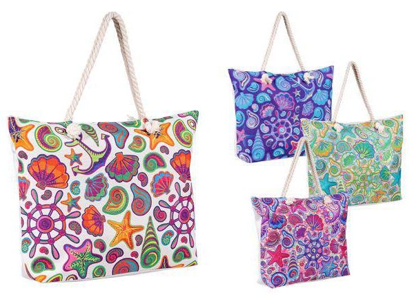 BORSA MARE CORDATA 55X40X13CM STARFISH 4ASS. ART.4134054 $