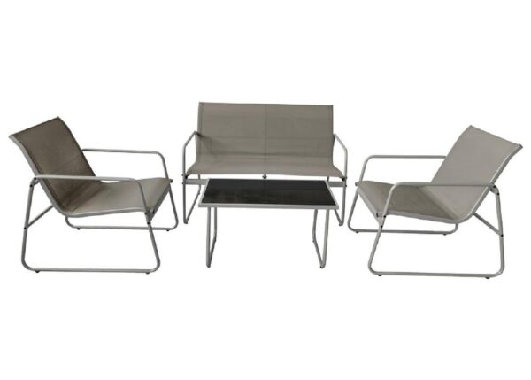 DIVANO 110X74+2P.56.5X74 2X1+TAV.75X44 GRIGIO ART.6992065